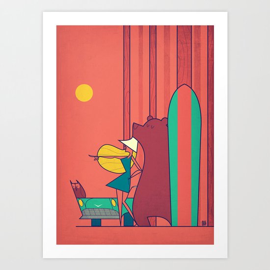 Surf Art Print