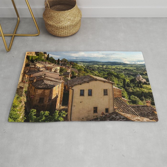 Italy Photography - Old Houses In Italy Rug
