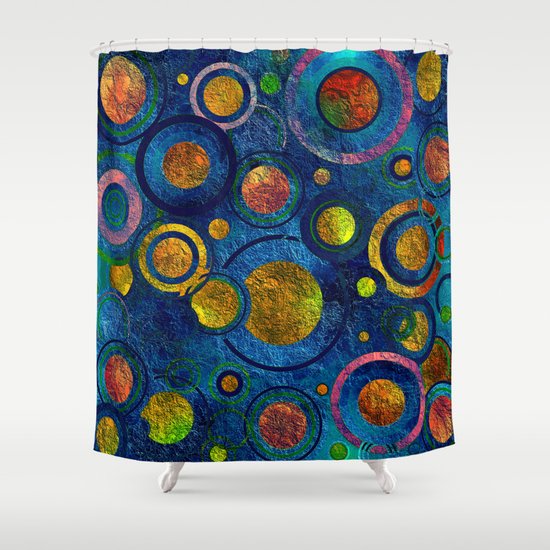 Full of Golden Dots - color variation Shower Curtain