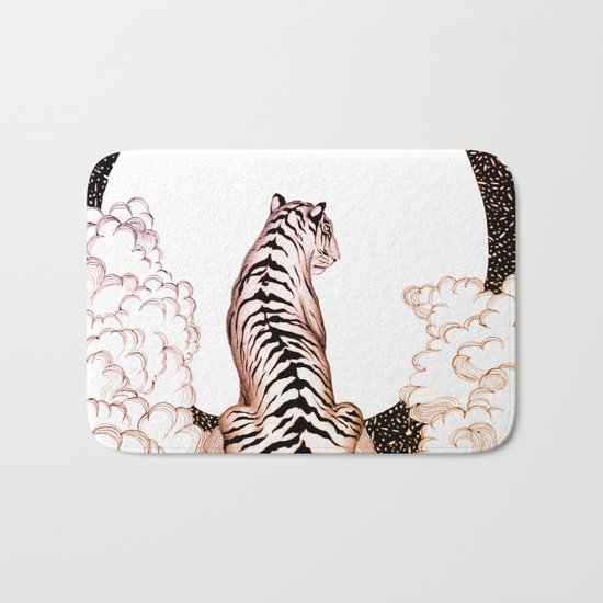 Tiger Moon Glow Bath Mat