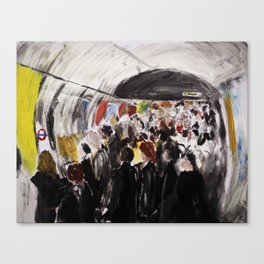 London Underground Subway Going To Work Part 2 Canvas Print
