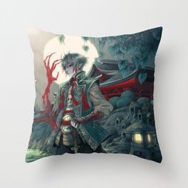 Karasu-demon's hand Throw Pillow