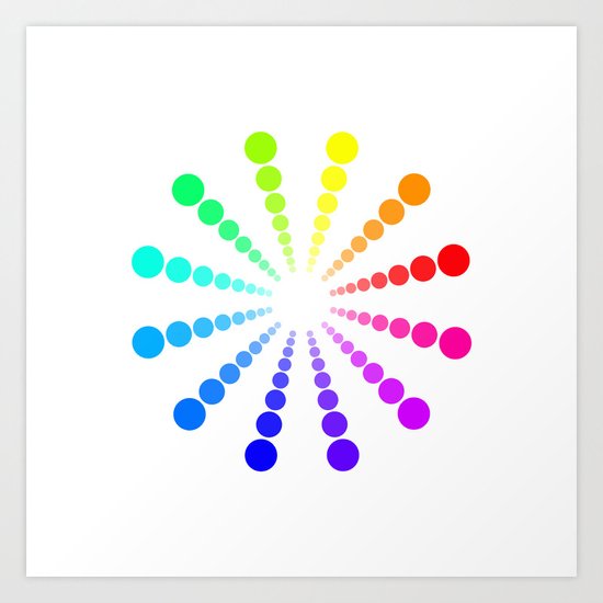 dots & circles o2 Art Print