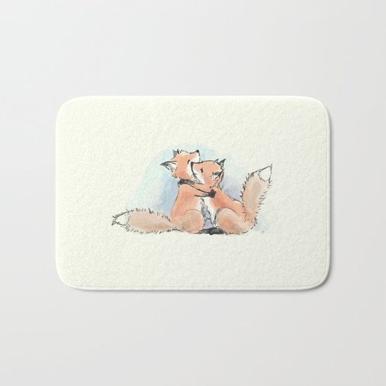 foxes in love Bath Mat