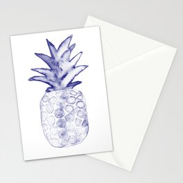 Blue Pineapple Stationery Cards