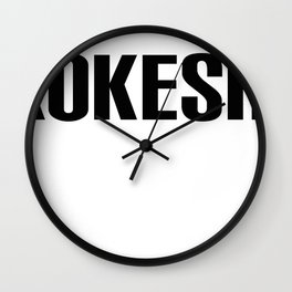 KOKESHI FONT DESIGN Wall Clock