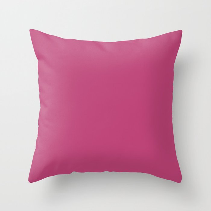 Solid Color Dark Pink Pairs to Pantone 17 2227 Lilac Rose Throw