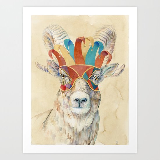 Bighorn Sheep Art Print