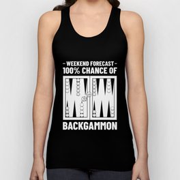 Backgammon Board Game Player Rules Unisex Tank Top