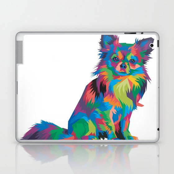  Colorful Chihuahua Dog Head Cool Isolated  Laptop & iPad Skin