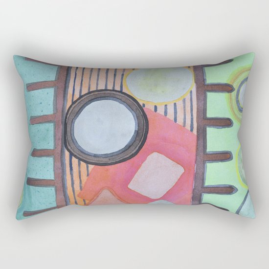 Trapped between two Worlds Rectangular Pillow
