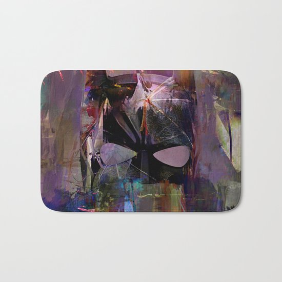 Bat Abstract Man Bath Mat