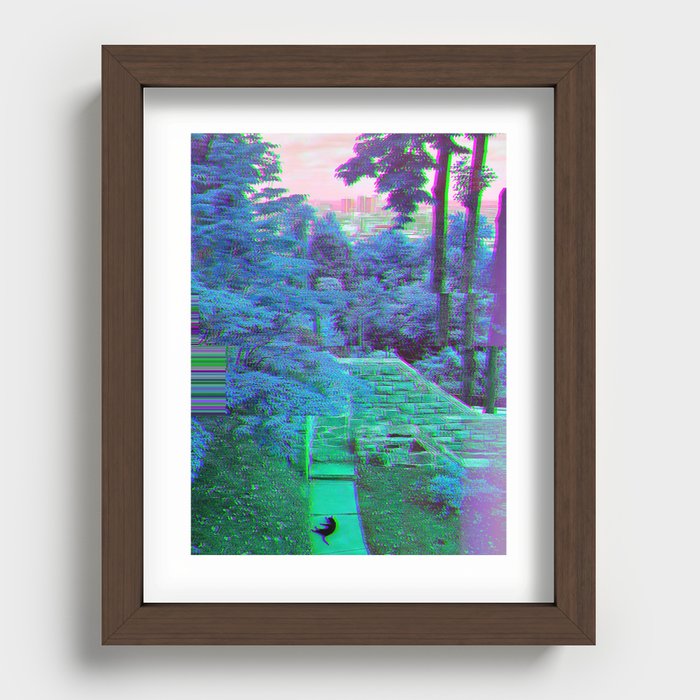 City Kitty Recessed Framed Print