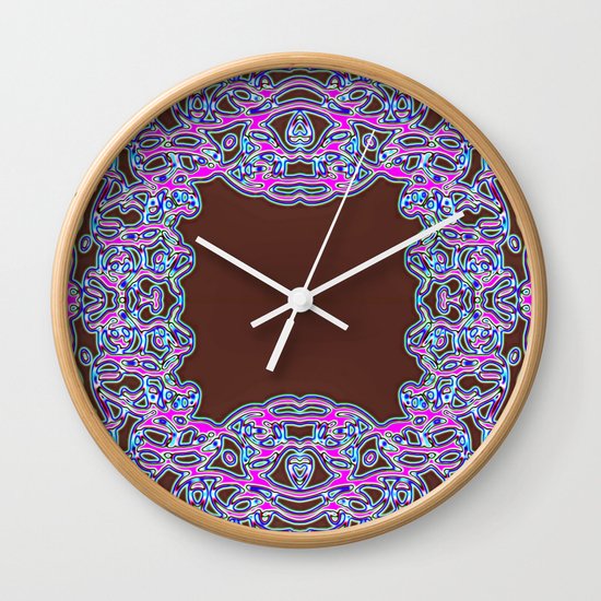 In The Pink Colorfoil Bandanna Wall Clock