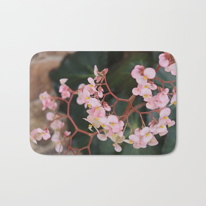 Pink flowers Bath Mat