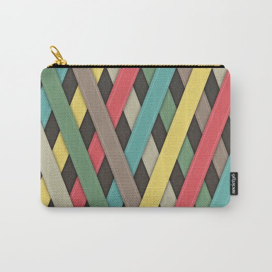 Striped Carry-All Pouch