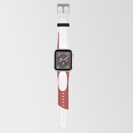 b (Maroon & White Letter) Apple Watch Band