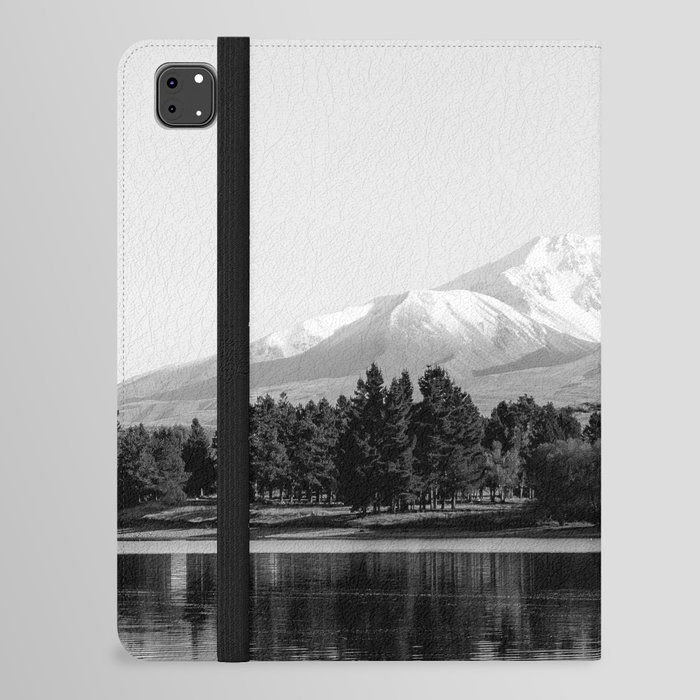 Mountain Lake Black and White Nature Photography iPad Folio Case