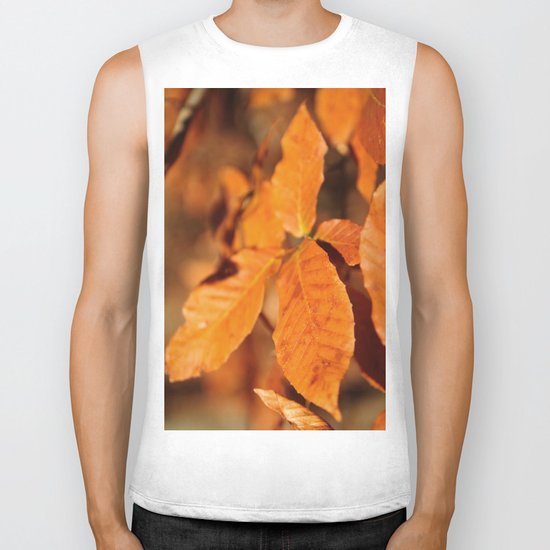 Autumn Leaves Biker Tank