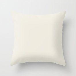 Horseradish Cream White Throw Pillow