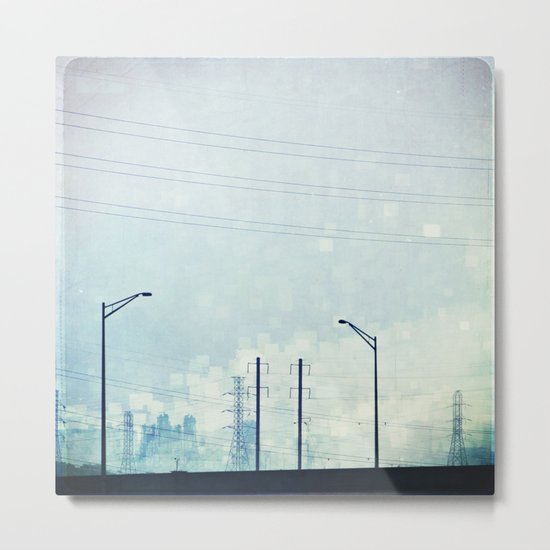 Cerulean Frequencies Metal Print