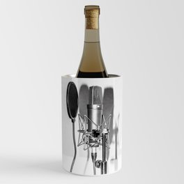Microphone black and white photo Wine Chiller