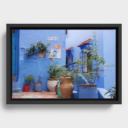 chefchaouen the blue city  Framed Canvas