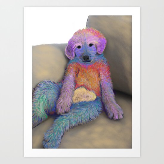 Golden Doodle Art Print