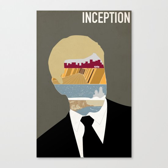 Inception minimalist poster Canvas Print