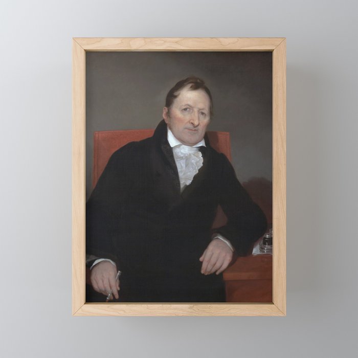 Eli Whitney Portrait - By Samuel Morse Framed Mini Art Print