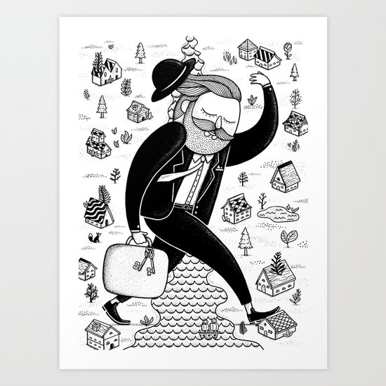 Leaving Art Print