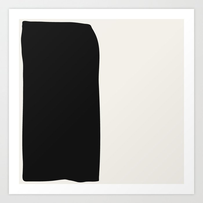Black abstract #1 Black Book Art Print