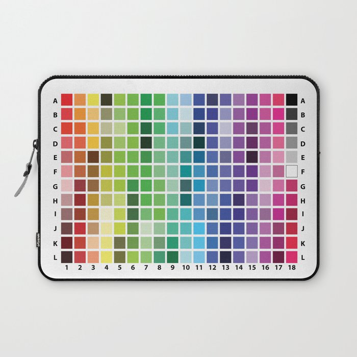 Color Chart Laptop Sleeve