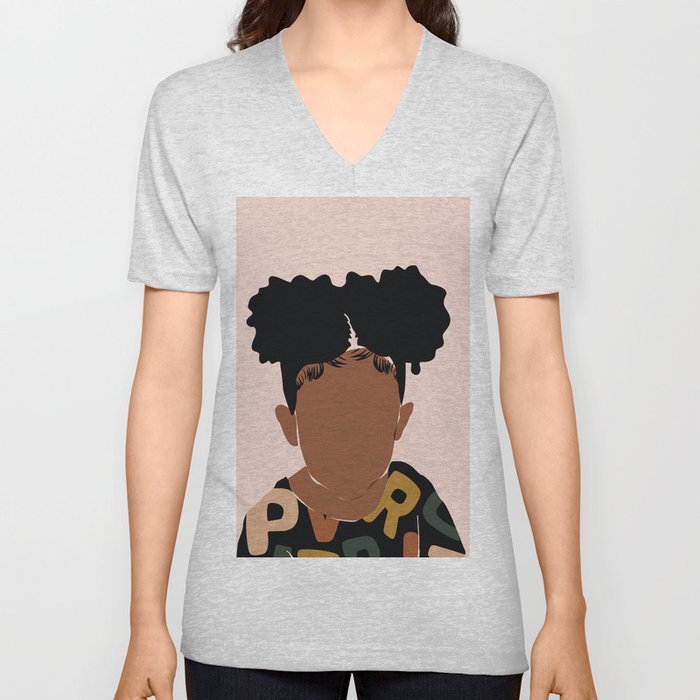 Two Puffs V Neck T Shirt
