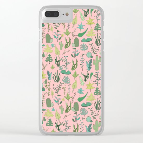 Nature Pink Clear iPhone Case