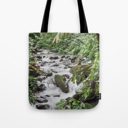 Smaller stream - Caimitillo river in upper El Yunque rainforest PR Tote Bag