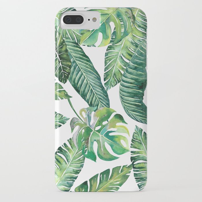 jungle leaves, banana, monstera #society6 iphone case