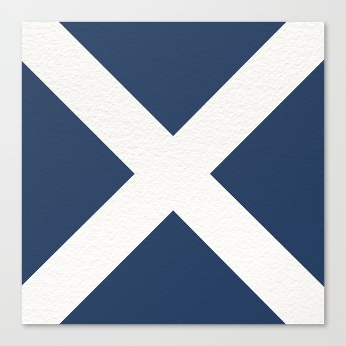 NAUTICAL Boat Flag "M" Canvas Print