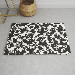 Black and white abstraction Rug