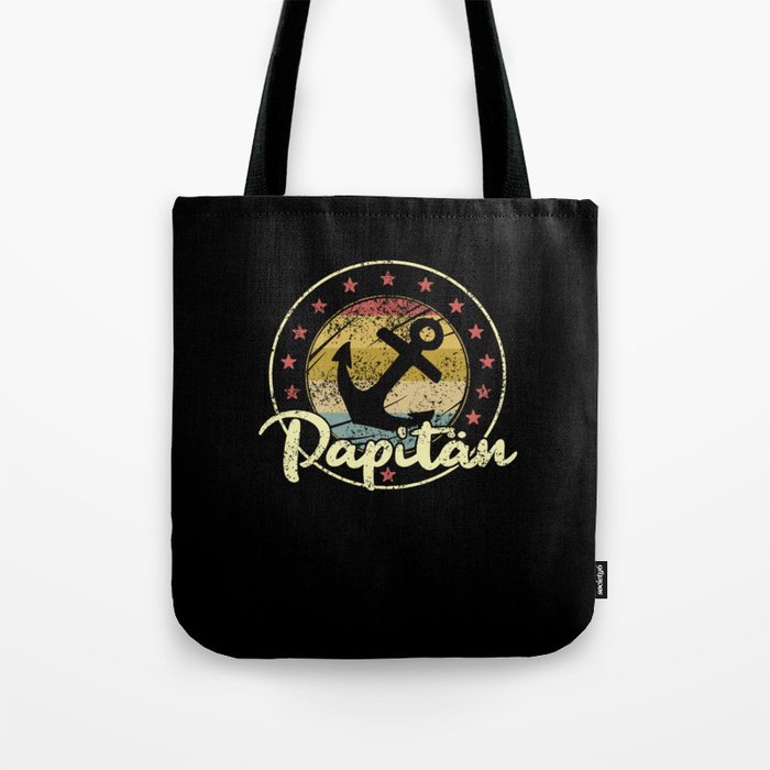 Papitän Father's Day Best Dad Anchor Tote Bag