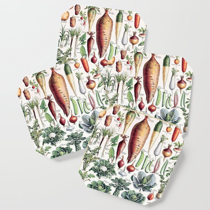 Adolphe Millot - Légumes pour tous - French vintage poster Coaster