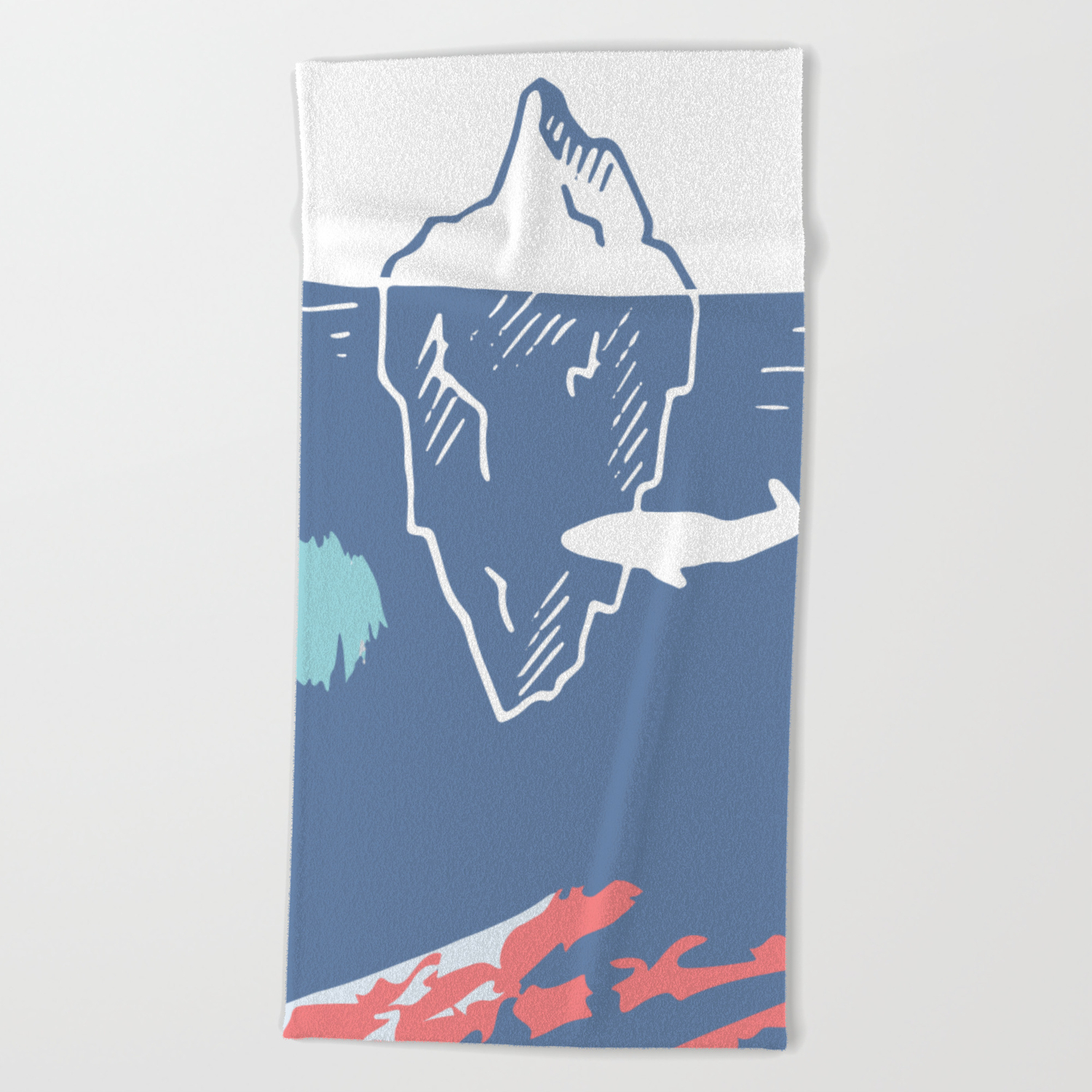 baby shark beach towel
