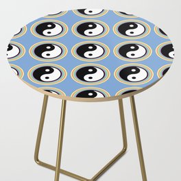 Hippie Yin Yang Pattern Side Table