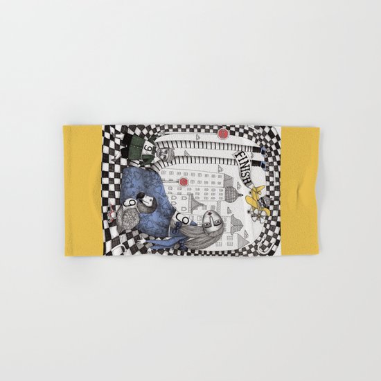 William the Conqueror and the 9 Feet Tall Caucus Race Hand & Bath Towel