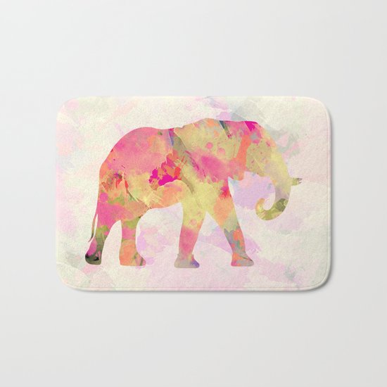 Abstract Elephant II Bath Mat