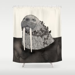 Walrus Shower Curtain
