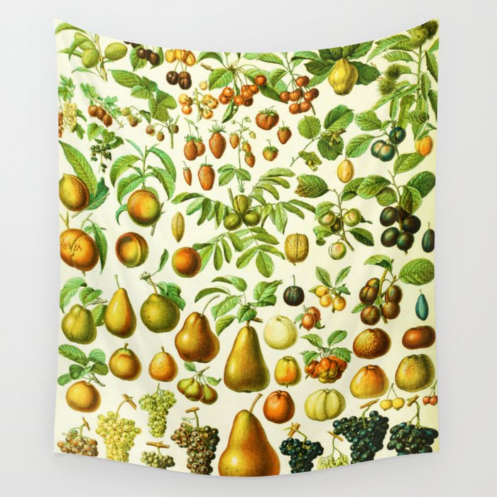 Adolphe Millot "Fruits" 1. Wall Tapestry