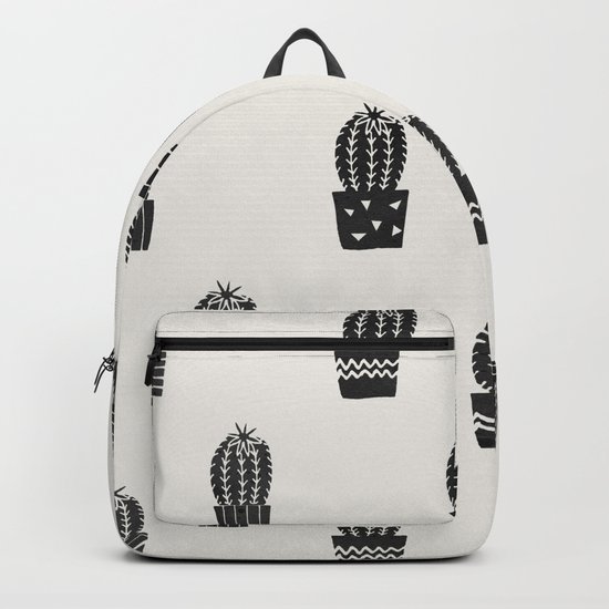 Stamped Potted Cacti Backpack