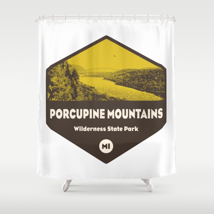 Porcupine Mountains Wilderness State Park Michigan Shower Curtain