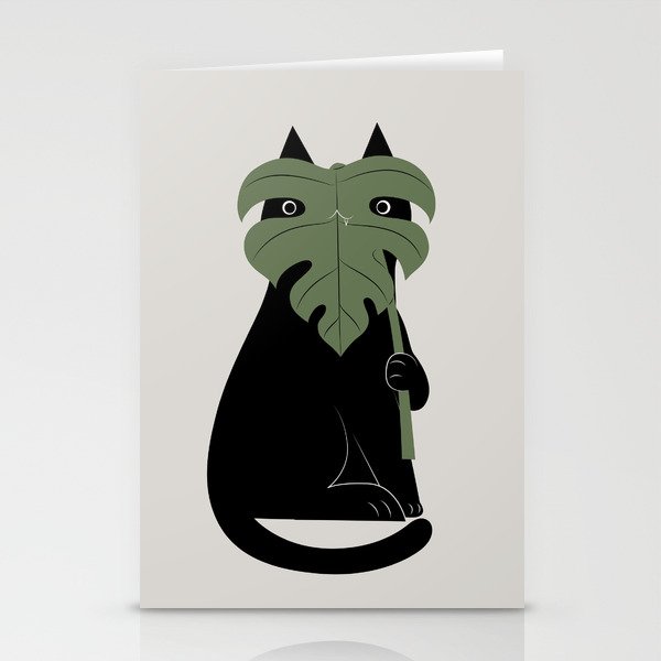 Cat and Plant 14: Monster-a Stationery Cards
